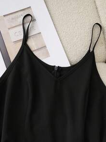 Franclia Women's Spring Wear Jumpsuit, Elegant Summer Vacation Wear Jumpsuit, Women's Elegant Party Jumpsuit, Women's Black Jumpsuit, New Spring Summer Suspender Waist Cinching Slimming Women's Lace Lace Jumpsuit - Black - View 4