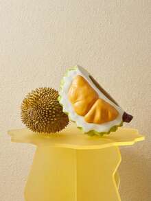 Joivida 1个榴莲造型纸巾盒，客厅纸巾盒，高端创意设计，2026新款，餐桌纸巾盒，收纳盒 - 榴蓮 - 查看 4