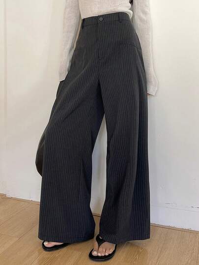 DAZY 女士竖条纹休闲裤