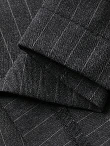 DAZY 女士竖条纹休闲裤 - 深灰色 - 查看 10