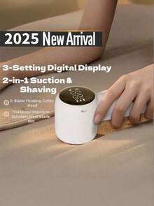 Teckwe 新款电动除毛器 - 1200mAh 可充电织物剃毛器，适用于衣物、毛衣和家具 | 除毛器和除绒器 - 彩色 - 查看 1