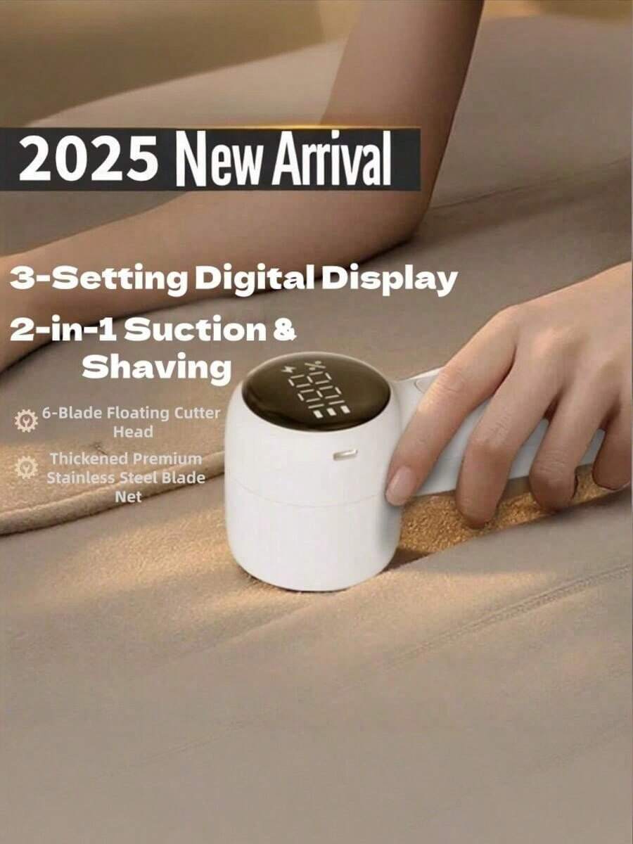 Teckwe 新款电动除毛器 - 1200mAh 可充电织物剃毛器，适用于衣物、毛衣和家具 | 除毛器和除绒器 - 彩色 - 查看 1