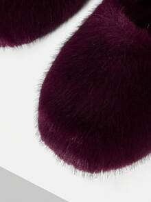 MOTF GIÀY BỆT LÔNG MỀM THỜI TRANG DÀNH CHO NỮ - THÍCH HỢP CHO NGÀY LỄ TÌNH NHÂN - Đỏ - Xem 5