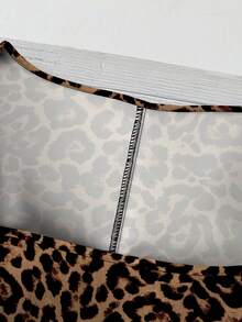 EMERY ROSE Áo kiểu nữ cỡ lớn, phong cách tối giản lãng mạn, họa tiết da báo, thích hợp cho mùa hè. - Nhiều màu - Xem 3