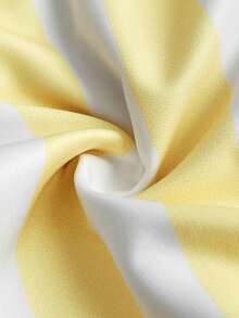 Maweii 大码复古碎花多巴胺时尚短裤 - 黃色 - 查看 7