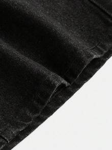 Maija Women's Denim Mini Skirt, Y2K Style, Suitable For Music Concerts, Back To School - Black - View 6