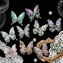 1set Of Six 3d Hot Foil Stamped Stickers Featuring The Theme Of "Wings Of Joyful Nature," A Retro Diy Journaling Material. - 6pcs - View 11