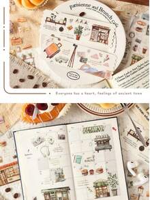 2 Sets Of 8 Pcs Travel Series Sticker Scrapbooking Supplies For Junk Journal - various - View 14