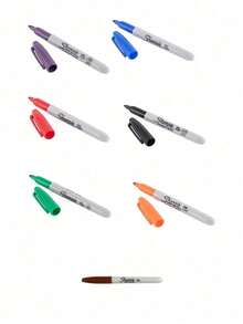 1/2/3/6/12 Bút dạ Sharpie đầu nhọn màu đen, gói 12 chiếc - Bút dạ nhanh khô, chống phai màu, dùng cho gỗ, nhựa, kim loại, giấy - Vẽ cho họa sĩ, viết văn phòng, đồ dùng học tập, tô màu áp phích, quà tặng tinh tế cho học sinh, quà tặng hoàn hảo, trở lại trường học - Bộ - Xem 19