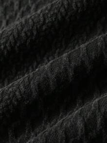 PAVTROS 两件套 Pavtos 男士街头风纯棉短袖T恤和短裤，针织面料，提花纹理，复古水洗，适合复古、朋克、Y2K、追求简洁风格的人士、说唱歌手、年轻街头风爱好者、休闲人士、街头时尚人士、派对人士、返校人士，男女皆宜，可作为送给男友的礼物 - 黑色 - 查看 8