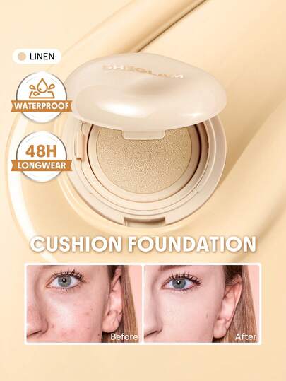 SHEGLAM Lock & Go Long-Lasting 氣墊粉餅-Linen 品牌 美容 化妝 化妝品 適合女性與女孩 完美搭配冬季春季 Y2K 時尚 流行 生日禮物 假期 派對準備就緒 最佳顏色