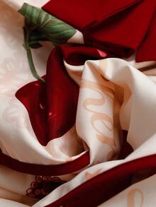 Sweetra Spring, Summer, Fall, Spring/Fall, Vacation, Elegant, Graduation Dress, Summer Women Outfit, Red Cherry Blossom Slip Dress, Floral Mini Skirt, Lolita Tulle Dress, Sweet Spaghetti Strap Dress, Elegant Lolita Cake Dress, Countryside Cherry Blossom - Multicolor - View 5