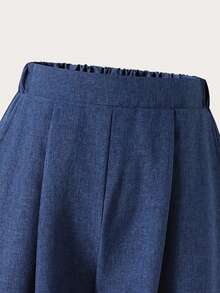 SHEIN Casuvi Kids 男童休闲宽松直筒牛仔裤 1 件 - 灰色 - 查看 6