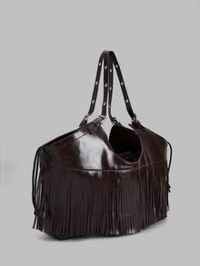 Ontre Women's Handbag Suitable For Daily Commute, Travel, Shopping, Strolling - dark coffee - View 2