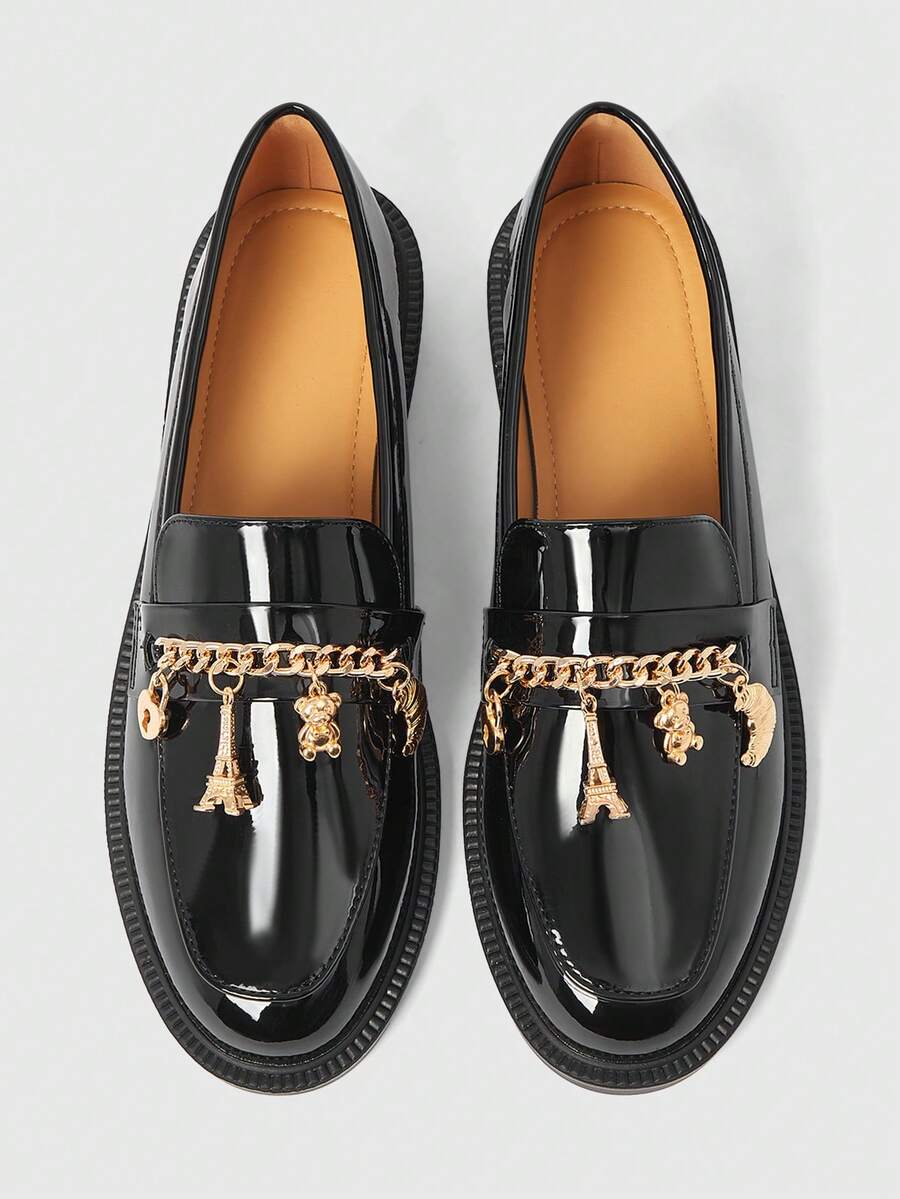 ROMWE Kawaii Women Flats - Black - View 1