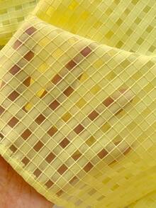 Comfortcana Áo sơ mi nữ tay ngắn cổ bẻ cài một hàng khuy, kiểu dáng thường ngày, đa năng, phù hợp đi làm. - Màu vàng - Xem 8