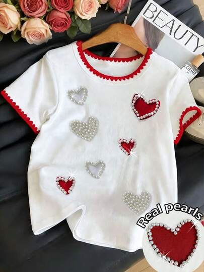 Resyla Women's Printed Round Neck Short Sleeve Casual Versatile T-Shirt