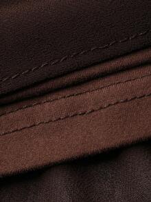 DAZY Women's Western Style Patchwork Skirt - Brown - View 3