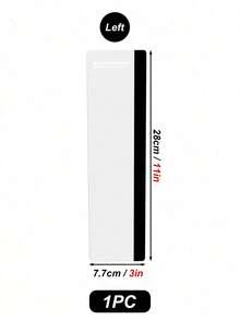 1 pieza Tablero de mensajes rectangular de material acrílico para el lado izquierdo/derecho de la computadora, estilo moderno y simple con borde transparente para sujetar al monitor, adecuado para varios modelos de computadora - Blanco - Ver 6