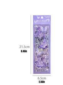 一套4张天空之城切割贴纸，日记贴纸，宠物贴纸，激光切割日记材料贴纸 - 套裝 - 查看 2