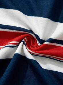 Sylviya Đầm ngắn nữ màu xanh hải quân in hình mỏ neo và sọc, thích hợp cho mùa xuân/hè, đầm sọc mùa hè, thích hợp đi chơi, đầm thanh lịch, đầm đi nghỉ mát. - Nhiều màu - Xem 7