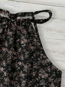 Rusticease 女士碎花吊带背心，适合春夏穿着 - 彩色 - 查看 4