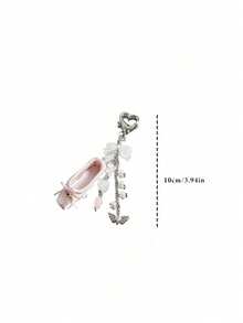 Joivida 1 pieza Lindo encanto de zapato de ballet para bolso de teléfono, billetera, colgante, regalo perfecto para el Día de San Valentín y vacaciones de Año Nuevo, cuatro estilos. - Multicolor - Ver 12