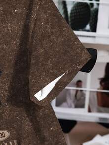 Betty Boop x SHEIN Women's Letter & Cartoon Figure Graphic Round Neck Short Sleeve T-Shirt - White - View 3