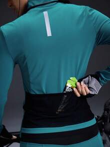 Powerista 女士立领修身长袖骑行服 - 墨綠色 - 查看 2