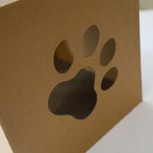1pc Cat Bed & Scratching Board Combination, Cardboard Material In Natural Wood Color, Suitable For Small And Medium-Sized Cat Litter Box - Brown - View 4