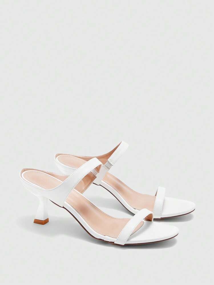 CUCCOO BIZCHIC Women Shoes Fashion Round Toe Stiletto Spray Paint Square Heel Sandals Light Commute Dating Wedding Party Holiday Holiday Wedding Valentine's Day Elegant Elegant Women's Shoes, Summer Spring Dress Matching Style, Christmas Day Can Also Wear Round Toe Stiletto Word With A Pedal Light Women's High Heel Sandals Spring Shoes Summer Shoes