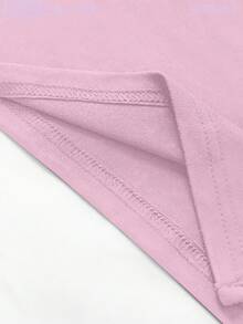 SHEIN Unity 女士黑色无肩带迷你短裙套装 - 粉色 - 查看 4