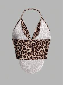 Firerie 优雅性感休闲简约豹纹全包臀露背吊带背心，适合夏季、情人节、狂欢节、海滩、优雅约会、暑假等场合。 - 彩色 - 查看 7