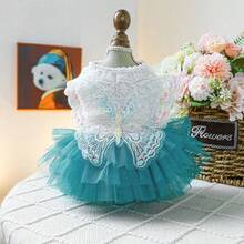 PETSIN 1件宠物蝴蝶仙女裙，小型犬/猫/狗通用服装，宠物公主风春季服装 - 彩色 - 查看 18