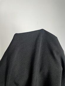 SHEIN Frenchy 女士波浪纹缎带系带泡泡袖衬衫和裤子休闲两件套 - 黑色 - 查看 8