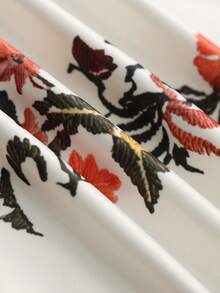 Franclia 新款圆领烧花短袖T恤，女士春夏款 - 彩色 - 查看 3