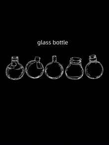 1set Of 4 Pcs Love In A Bottle: Cute Journal Stickers, Transparent Waterproof PET Material Paper - suit - View 7