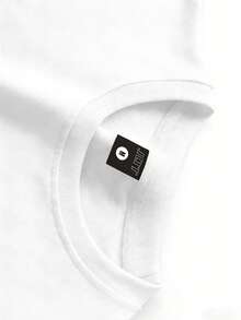 Manfinity Dauomo 男士夏季新款时尚西海岸火焰元素和洛杉矶加州字母图案印花休闲宽松圆领T恤，适合日常休闲、户外运动、音乐节穿着，可机洗 - 白色 - 查看 3