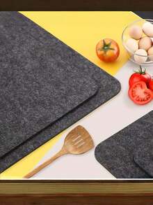 Heat Resistant Mat For Air Fryer, Countertop Protector Pad For Kitchen, Blender, Coffee Maker, Toaster | Non-Slip Drain Mat, Ideal Gift, 1PC - Black - View 7