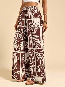 Travachic 女士日常休闲裤 - 棕色 - 查看 3