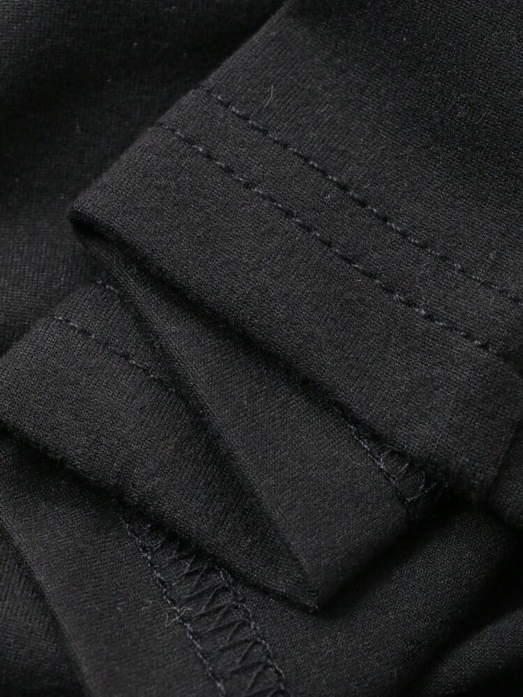 Women's Casual Solid Color Square Neck Short Sleeve Fitted T-Shirt, Summer