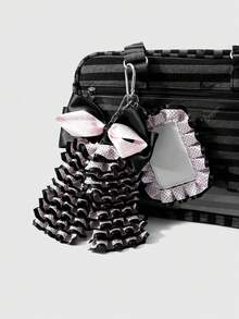 ROMWE Kawaii 1. Vỏ thẻ trượt phong cách Lolita Pháp sang trọng, ngọt ngào, nhẹ nhàng, tinh tế, được làm thủ công tỉ mỉ, màu đen và hồng, làm từ ruy băng chấm bi mật độ cao nhập khẩu, nhiều lớp ren xếp ly, chất liệu acrylic trắng. Thích hợp làm vỏ thẻ, thẻ sinh viên, thẻ ID, móc khóa tự làm, mặt dây chuyền túi xách. Phù hợp cho nhân viên văn phòng, sinh viên, các cô gái dự tiệc và phụ nữ sử dụng hàng ngày, quà tặng ngày lễ. - Màu hồng đen - 96 - Xem 7