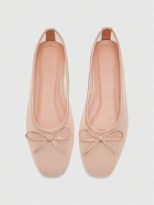 CUCCOO BIZCHIC Spring And Summer Women's New Mesh Breathable Bow Mary Jane Shoes Spring Shoes - Mesh apricot - View 10