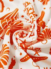 Sylviya Women's Casual Ocean Holiday Print Dress,Vacation - Multicolor - View 7