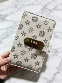 1pc 2026 New Compact Password Lock Personal Accounting Notebook, Portable Anti-Peeping Storage Book, Suitable For Travel Record, Life Journal,Biweekly Savings Plan,10000 Savings Plan,Savings Strategy - Multicolor - View 12