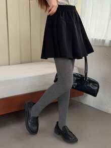 DAZY Teen Girls Slim Fit Casual Versatile Leggings - Grey - View 4