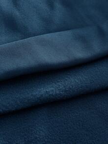 AXEPEAK Plus Size Men's Casual Versatile Hoodie Sweatshirt, Autumn/Winter - Blue - View 7