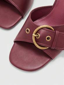 CUCCOO BIZCHIC Women Gladiator Sandals Valentine's Day - Burgundy - View 6