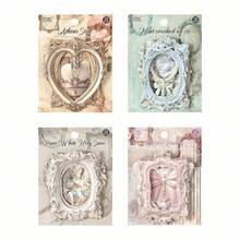 1Set Of 4 European-Style Die-Cut Journal Stickers - Cross-Border Sticker Packs For Student & Scrapbook Supplies - 4PCS - View 11