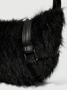 ROMWE Grunge Punk 女士手提包 - 黑色 - 查看 4